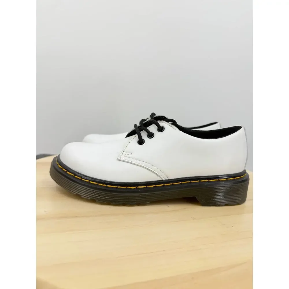 Dr. Martens 1461 Kids Leather Oxford Shoes Size 1 White Preppy Casual Unisex